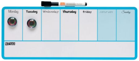 Poza cu PLANNER MAGNETIC SAPTAMANAL 14*36 CM ALBASTRU NOBO