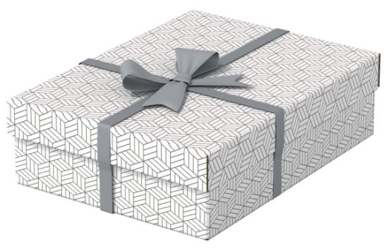 Poza cu CUTIE DEPOZITARE CU CAPAC 36 x 26 x 10 CM ALBA RECYCLED ESSELTE