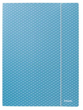 Poza cu MAPA CARTON CU ELASTIC ALBASTRA RECICLABILA COLOUR'BREEZE ESSELTE