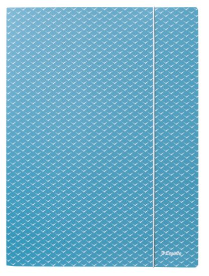 Poza cu MAPA CARTON CU ELASTIC ALBASTRA RECICLABILA COLOUR'BREEZE ESSELTE