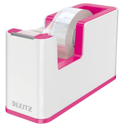 Poza cu DISPENSER BANDA ADEZIVA 19 MM x 33 M ROZ/ALB WOW LEITZ