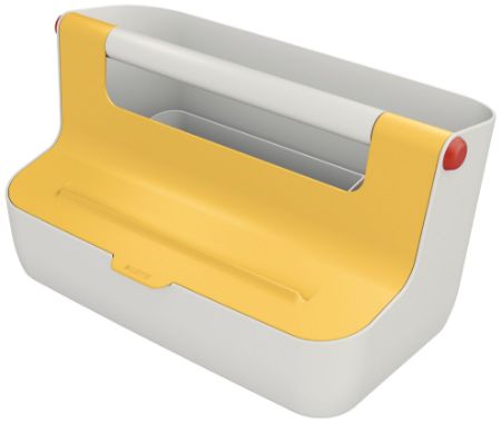Poza cu CUTIE PORTABILA CU ORGANIZATOR 36 x 19 x21 CM GALBEN CHIHLIMBAR COSY LEITZ