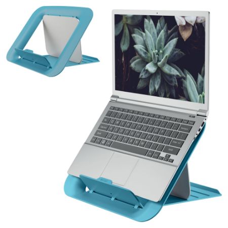 Poza cu SUPORT LAPTOP AJUSTABIL ALBASTRU CELEST COSY LEITZ
