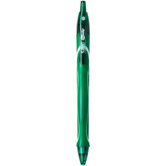 Poza cu ROLLER 0.7 MM SEMI-GEL CU MECANISM VERDE QUICK-DRY BIC