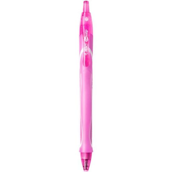 Poza cu ROLLER 0.7 MM SEMI-GEL CU MECANISM ROZ QUICK-DRY BIC