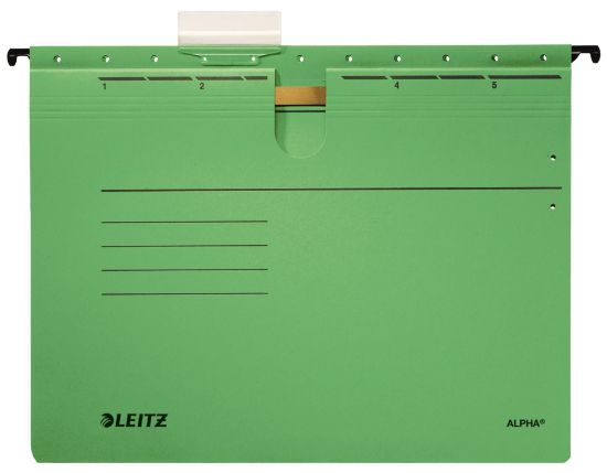 Poza cu DOSAR SUSPENDABIL CU SINA VERDE ALPHA LEITZ