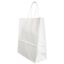 Poza cu PUNGA HARTIE MANER RASUCIT 14 x 8 x 21 CM ALB/ALB PAPIROTI