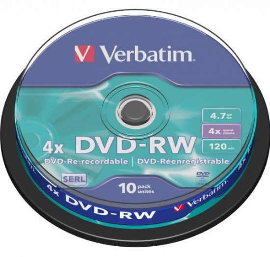 Poza cu DVD-RW 10/SET VERBATIM 4.7GB 4X 43552