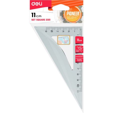 Poza cu ECHER 11CM 30/60 GRADE TRANSPARENT DELI