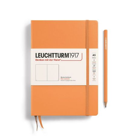Poza cu CAIET A5 VELIN COPERTA RIGIDA PIERSICA LEUCHTTURM