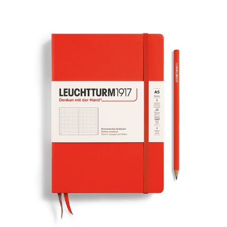 Poza cu CAIET A5 PUNCTAT COPERTA RIGIDA PORTOCALIU INCHIS LOBSTER LEUCHTTURM