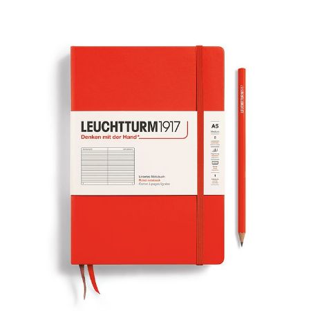 Poza cu CAIET A5 DICTANDO COPERTA RIGIDA PORTOCALIU INCHIS LOBSTER LEUCHTTURM