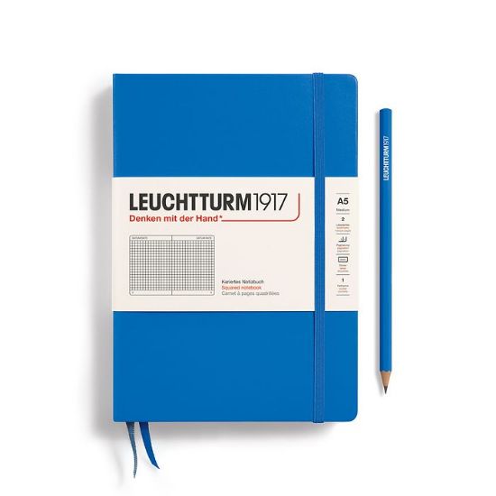 Poza cu CAIET A5 ARITMETICA COPERTA RIGIDA ALBASTRU CIEL LEUCHTTURM