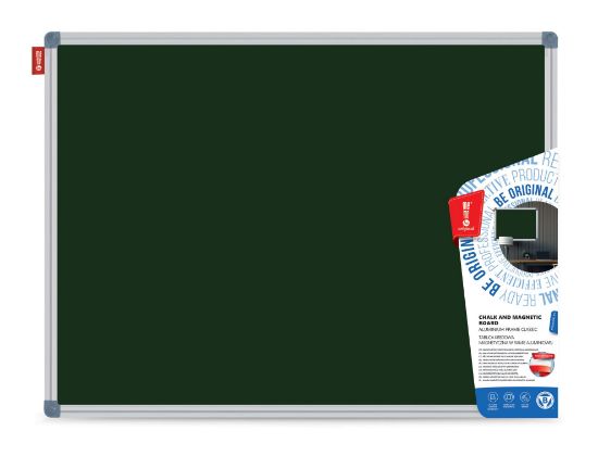 Poza cu TABLA CRETA VERDE MAGNETICA 120*240 CM RAMA ALUMINIU MEMO BE