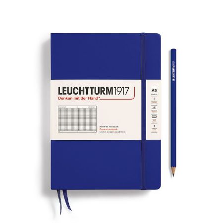Poza cu CAIET A5 ARITMETICA COPERTA RIGIDA ALBASTRU CERNEALA LEUCHTTURM