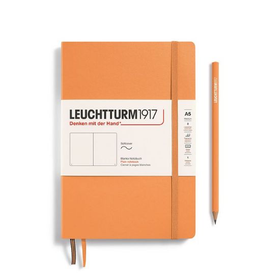 Poza cu CAIET A5 VELIN COPERTA FLEXIBILA PIERSICA LEUCHTTURM