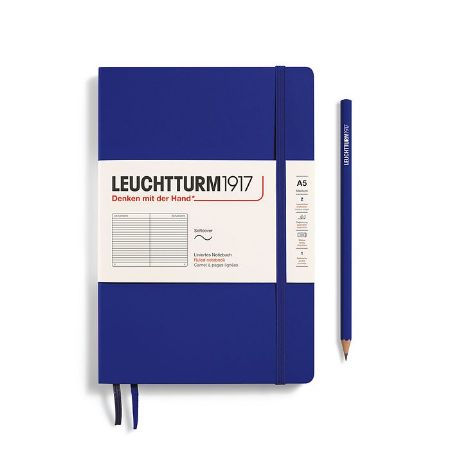 Poza cu CAIET A5 DICTANDO COPERTA FLEXIBILA ALBASTRU CERNEALA LEUCHTTURM