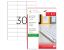 Poza cu ETICHETE 30/A4 70*29.7MM COLTURI DREPTE 100/TOP TANEX