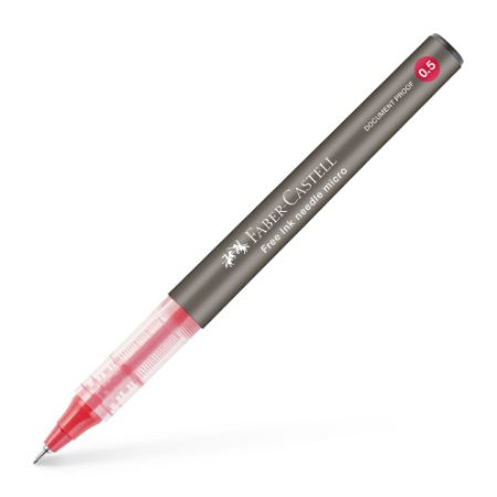 Poza cu ROLLER FREE INK NEEDLE 0.5MM ROSU FABER-CASTELL