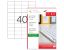 Poza cu ETICHETE 40/A4 52.5*29.7MM COLTURI DREPTE 100/TOP TANEX