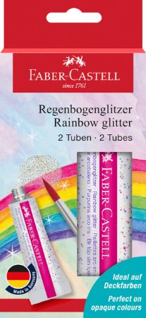 Poza cu GLITTER RAINBOW SET 2X12 ML FABER-CASTELL