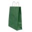Poza cu PUNGA HARTIE MANER RASUCIT 22 x 10 x 31 CM VERDE DUNGI/MARO PAPIROTI
