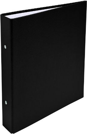 Poza cu CAIET MECANIC A5 2 INELE 25MM PP NEGRU EXACOMPTA