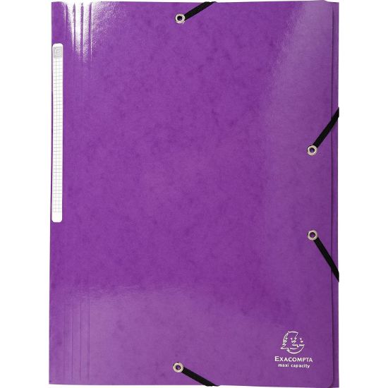 Poza cu MAPA CARTON CU ELASTIC 600G VIOLET EXACOMPTA