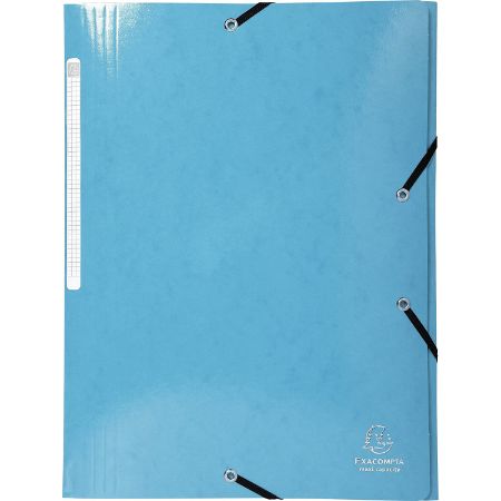 Poza cu MAPA CARTON CU ELASTIC 600G BLEU EXACOMPTA