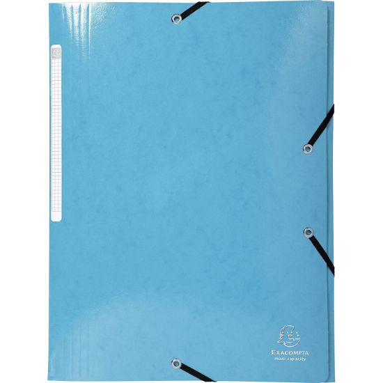 Poza cu MAPA CARTON CU ELASTIC 600G BLEU EXACOMPTA