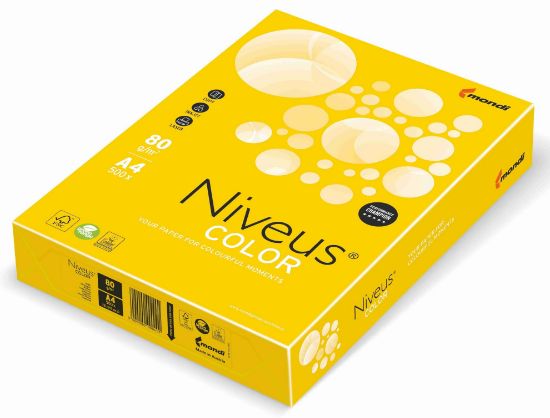 Poza cu HARTIE COPIATOR A4 GALBEN MUSTAR INTENS 80G 500/TOP IG50 NIVEUS