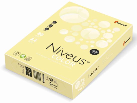 Poza cu HARTIE COPIATOR A4 GALBEN PAL 80G 500/TOP YE23 NIVEUS