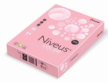 Poza cu HARTIE COPIATOR A4 ROZ PAL 80G 500/TOP PI25 NIVEUS