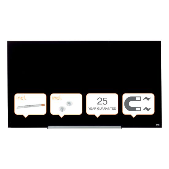 Poza cu WHITEBOARD MAGNETIC STICLA WIDESCREEN 57" IMPRESSION NOBO
