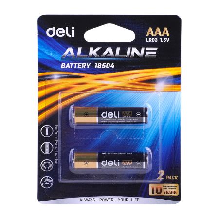 Poza cu BATERII R3(AAA) ALCALINE 2 BUC/SET DELI