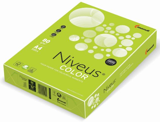 Poza cu HARTIE COPIATOR A4 VERDE LIME INTENS 80G 500/TOP LG46 NIVEUS