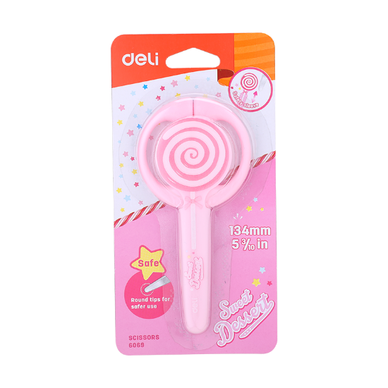 Poza cu FOARFECA SCOLARA CU PROTECTIE LOLLYPOP DELI