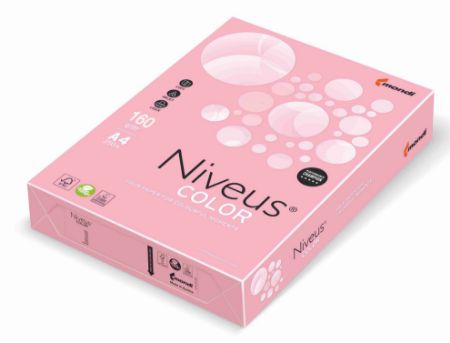 Poza cu CARTON COPIATOR A4 ROZ PAL 160G 250/TOP PI25 NIVEUS