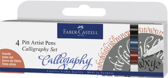Poza cu PITT ARTIST PEN SET CALIGRAFIC 4 BUC FABER-CASTELL