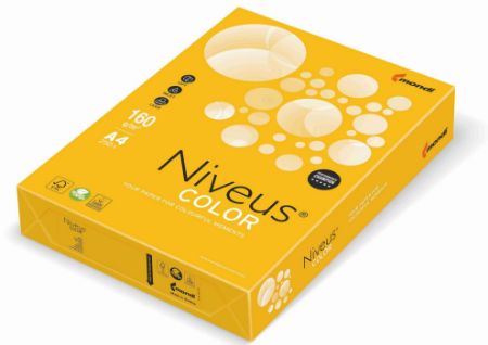 Poza cu CARTON COPIATOR A4 GALBEN INTENS 160G 250/TOP SY40 NIVEUS