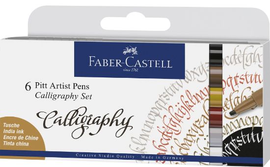 Poza cu PITT ARTIST PEN SET CALIGRAFIC 6 BUC FABER-CASTELL