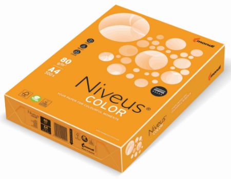 Poza cu HARTIE COPIATOR A4 PORTOCALIU MANDARIN INTENS 80G 500/TOP MO15 NIVEUS