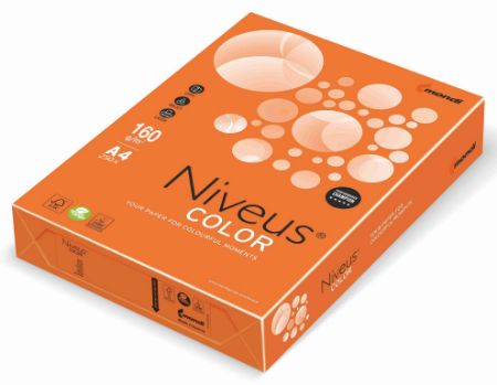 Poza cu CARTON COPIATOR A4 PORTOCALIU INTENS 160G 250/TOP OR43 NIVEUS