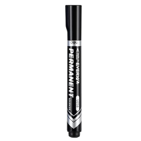 Poza cu MARKER PERMANENT NEGRU VARF ROTUND 2.5MM DELI