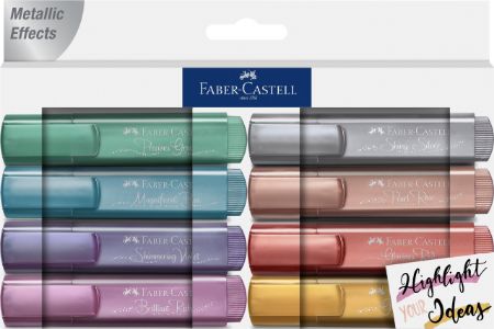 Poza cu TEXTMARKER SET 8 METALIZAT FABER-CASTELL