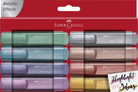 Poza cu TEXTMARKER SET 8 METALIZAT II FABER-CASTELL