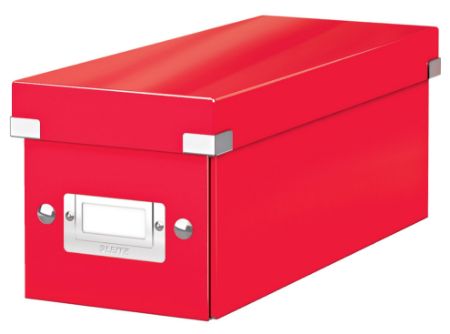 Poza cu CUTIE PENTRU CD-URI ROSIE CLICK&STORE LEITZ