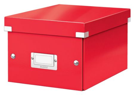 Poza cu CUTIE DEPOZITARE MICA ROSIE CLICK&STORE LEITZ
