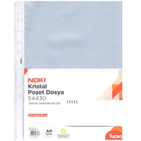 Poza cu FOLIE PROTECTIE A4 CRISTAL 75 MIC 100/SET NOKI