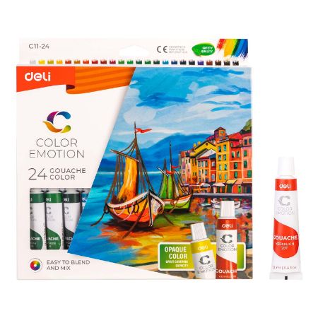 Poza cu TEMPERA 24 CULORI 12ML DELI